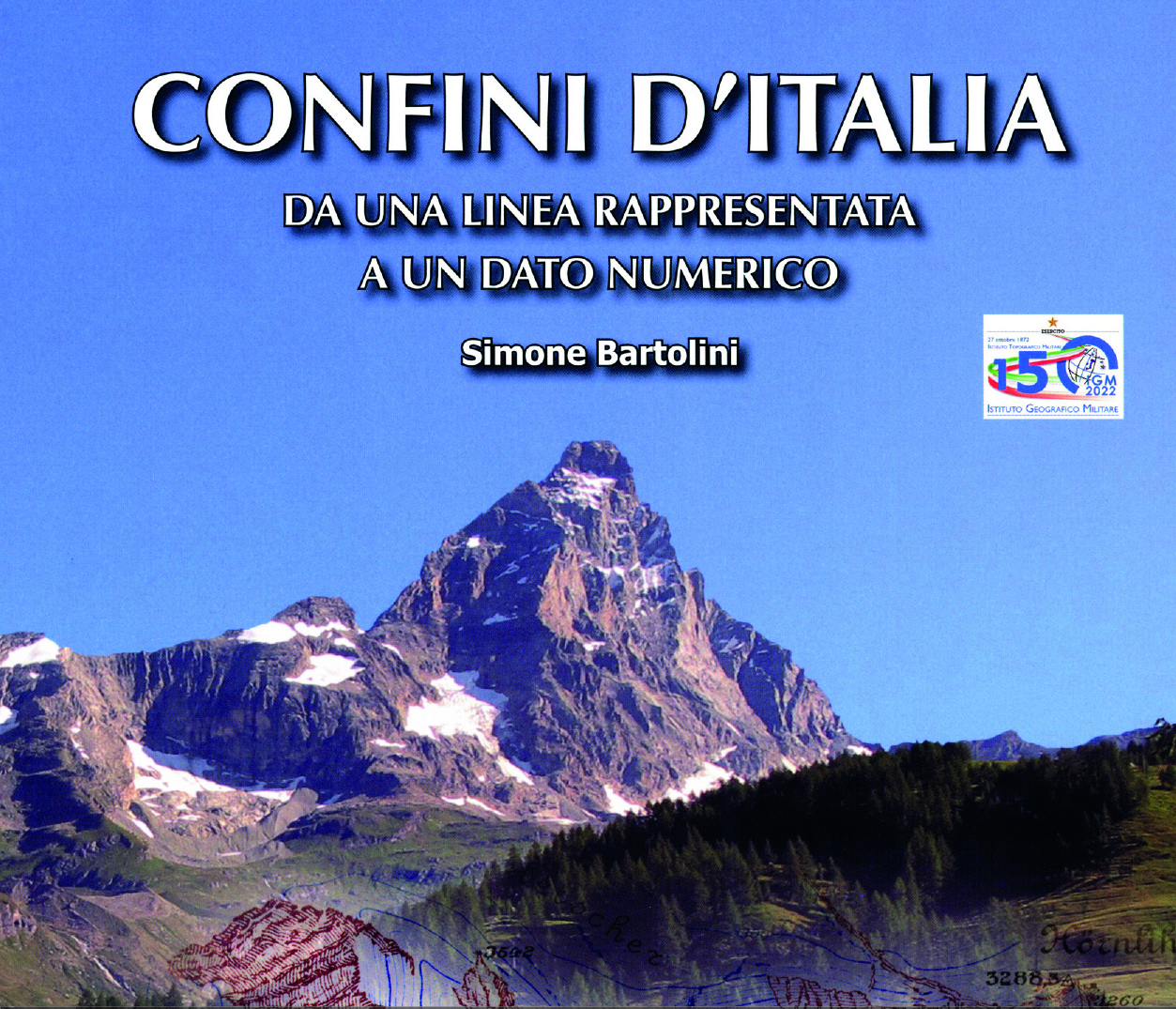 Copertina del libro e invito alla presentazione "Confini d'Italia"